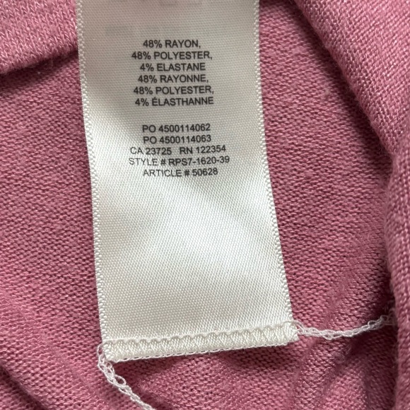 ARITZIA WILFRED FREE cropped Long Sleeve shirt women’s small pink - Picture 6 of 12